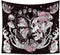Romantic Rose Skeleton Butterfly Tapestry s Home Decor for Living Room Bedroom (51.2 x 59.1 inches)